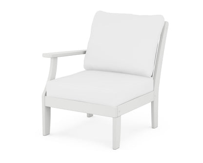 Braxton Modular Left Arm Chair - White