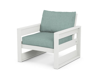POLYWOOD® Westport Club Chair in White / Glacier Spa