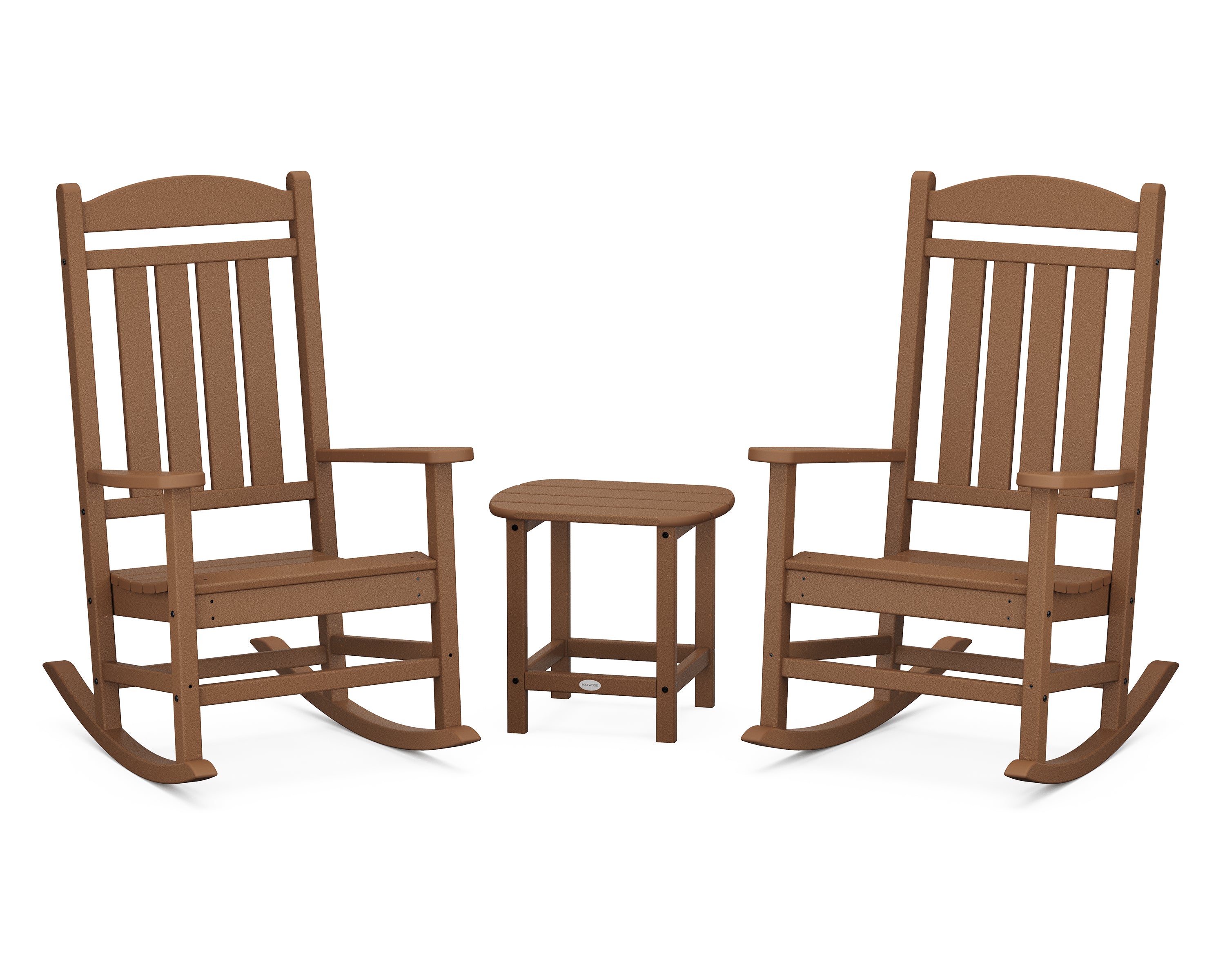 POLYWOOD® Presidential Rocker 3-Piece Set in Teak