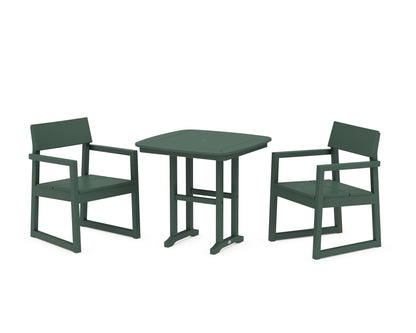 POLYWOOD® EDGE 3-Piece Dining Set in Green