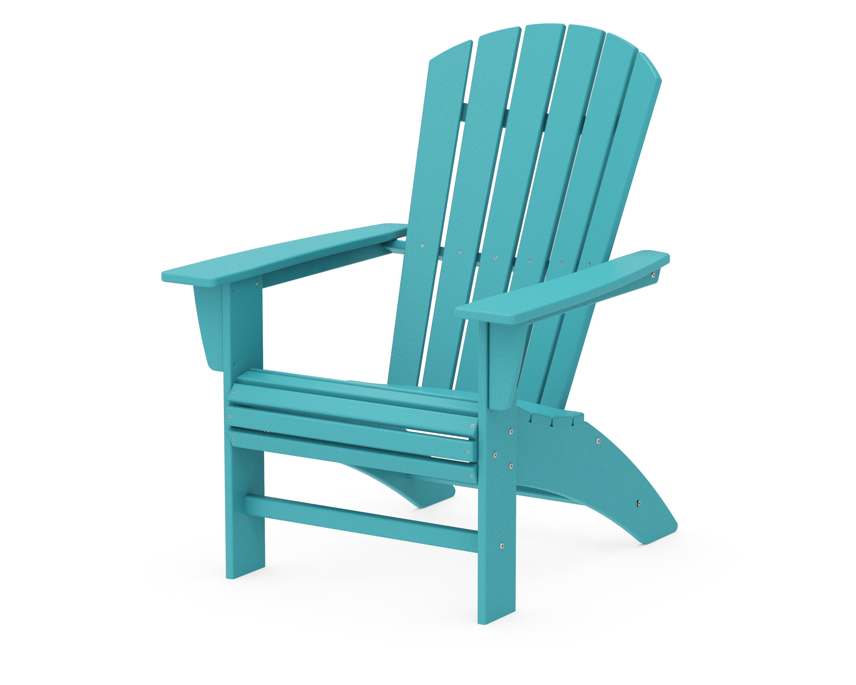 POLYWOOD® Nautical Curveback Adirondack Chair in Aruba