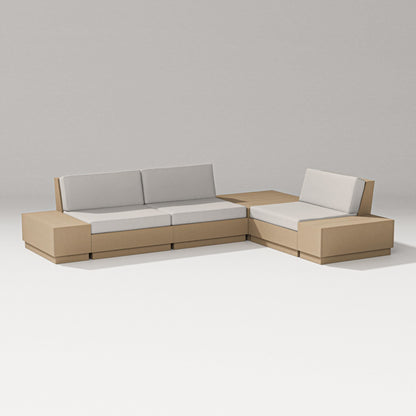 PW Designer Series Elevate 6-Piece Corner Sectional in Vintage Sahara / Cast Ash