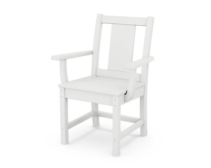 POLYWOOD® Prairie Dining Arm Chair in White