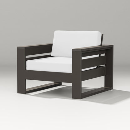 PW Designer Series Latitude Lounge Chair in Vintage Coffee / Natural