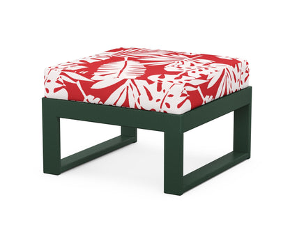 Unbranded Modular Ottoman - Modern in Green / Leaf Crimson
