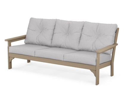POLYWOOD® Vineyard Deep Seating Sofa in Vintage Sahara / Granite