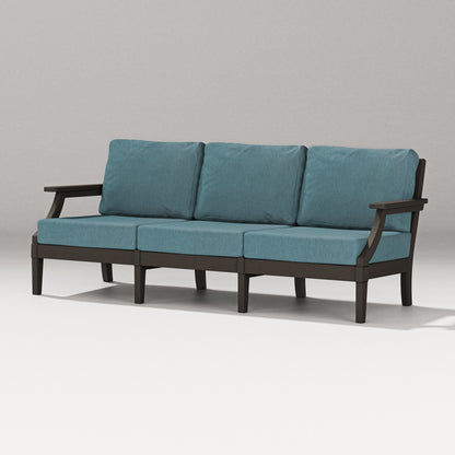 PW Designer Series Estate Sofa in Vintage Coffee / Ocean Teal