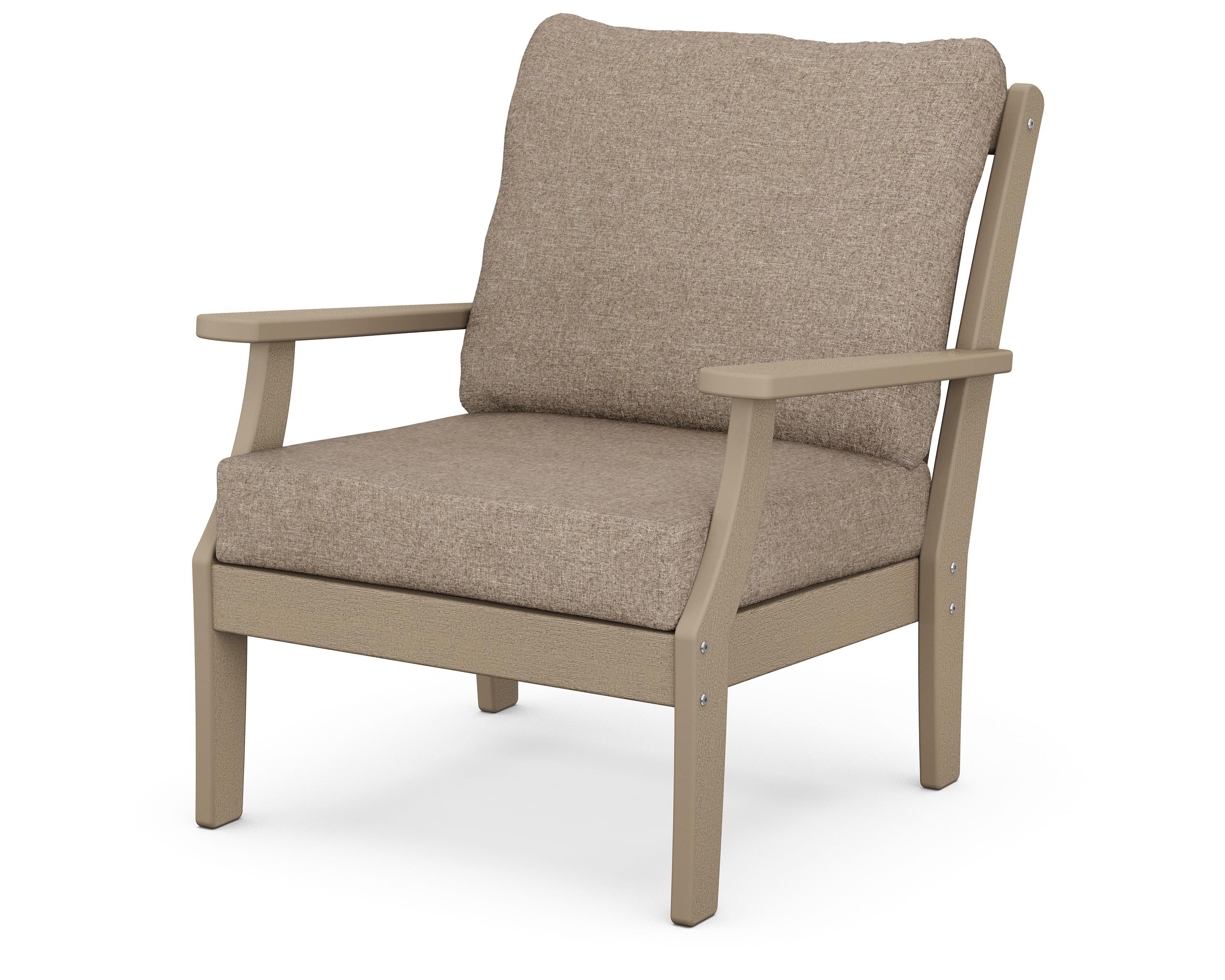 POLYWOOD® Braxton Deep Seating Chair in Vintage Sahara / Spiced Burlap