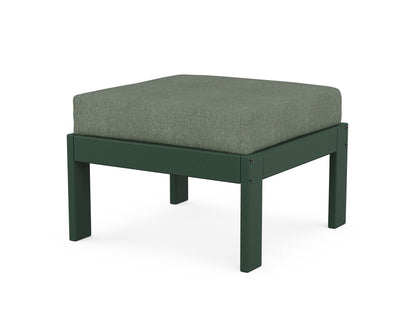 POLYWOOD® Vineyard Modular Ottoman in Green / Cast Sage