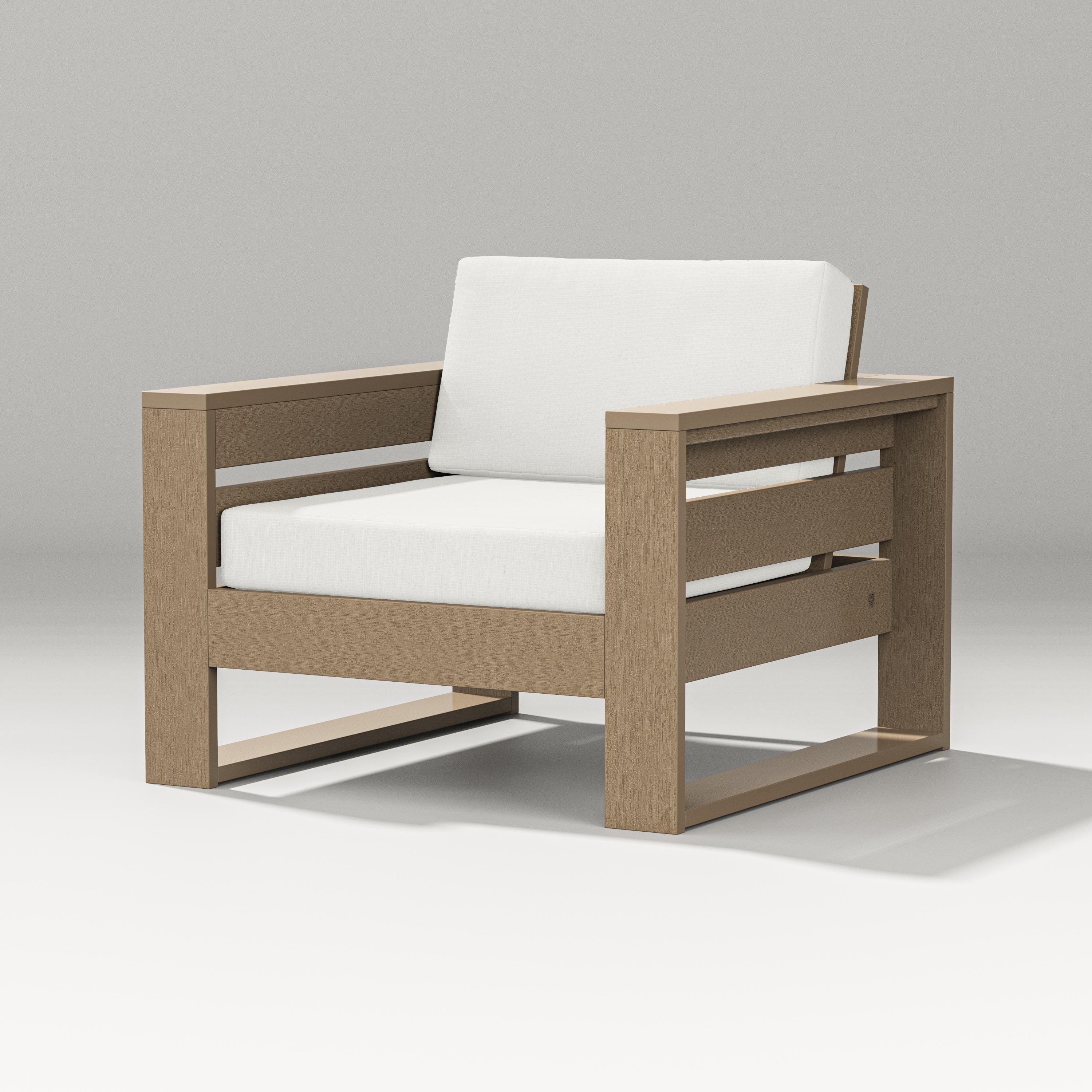 PW Designer Series Latitude Lounge Chair in Vintage Sahara / Natural Linen