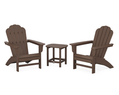 Country Living Cottage Adirondack Chair 3-Piece Set in Mahogany