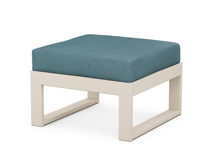 Unbranded Modular Ottoman - Modern in Sand / Ocean Teal