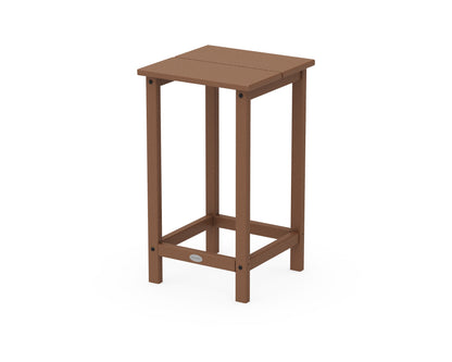 POLYWOOD® Studio Square Counter Side Table in Teak