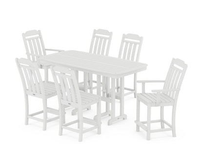 Country Living Cottage 7-Piece Counter Set in White