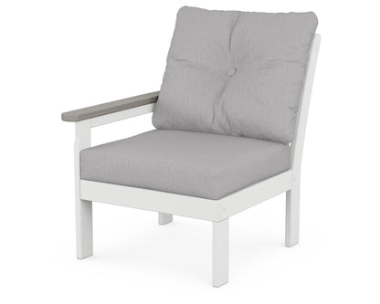 Vineyard Modular Left Arm Chair - White