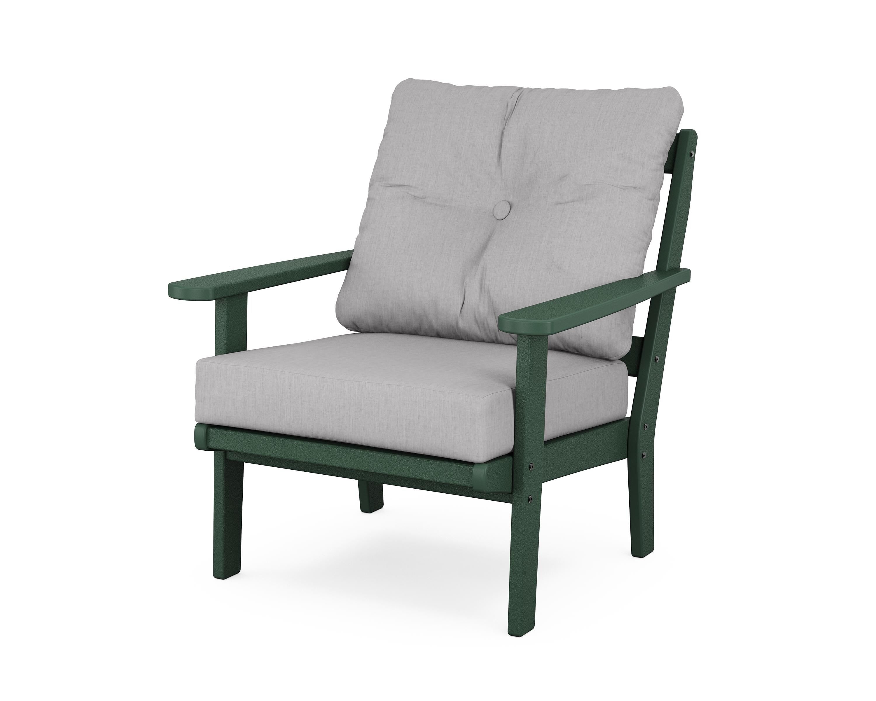 POLYWOOD® Mission Deep Seating Chair in Green / Granite