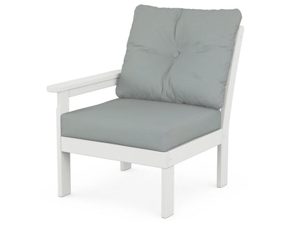 Vineyard Modular Left Arm Chair - White