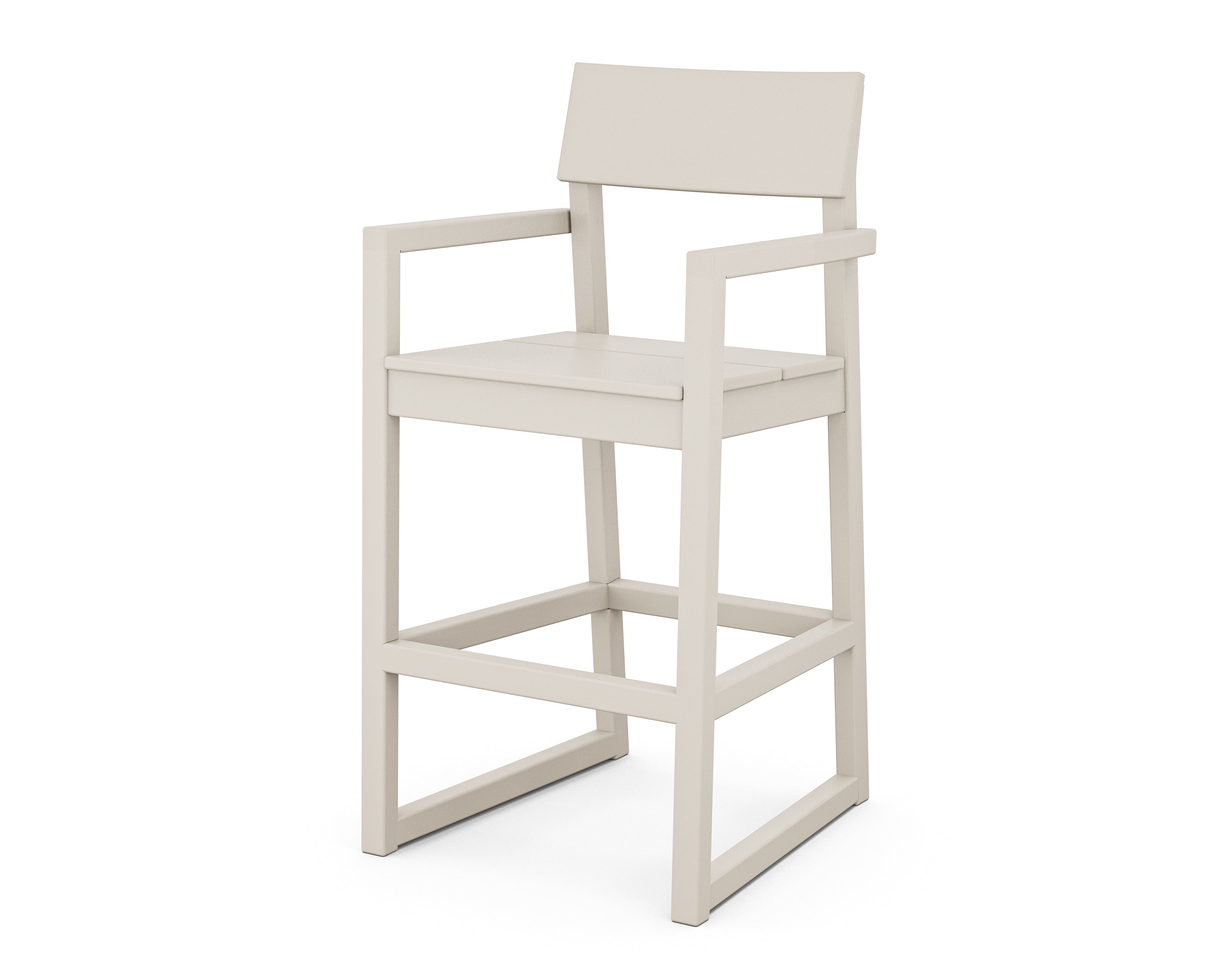POLYWOOD® EDGE Bar Arm Chair in Sand