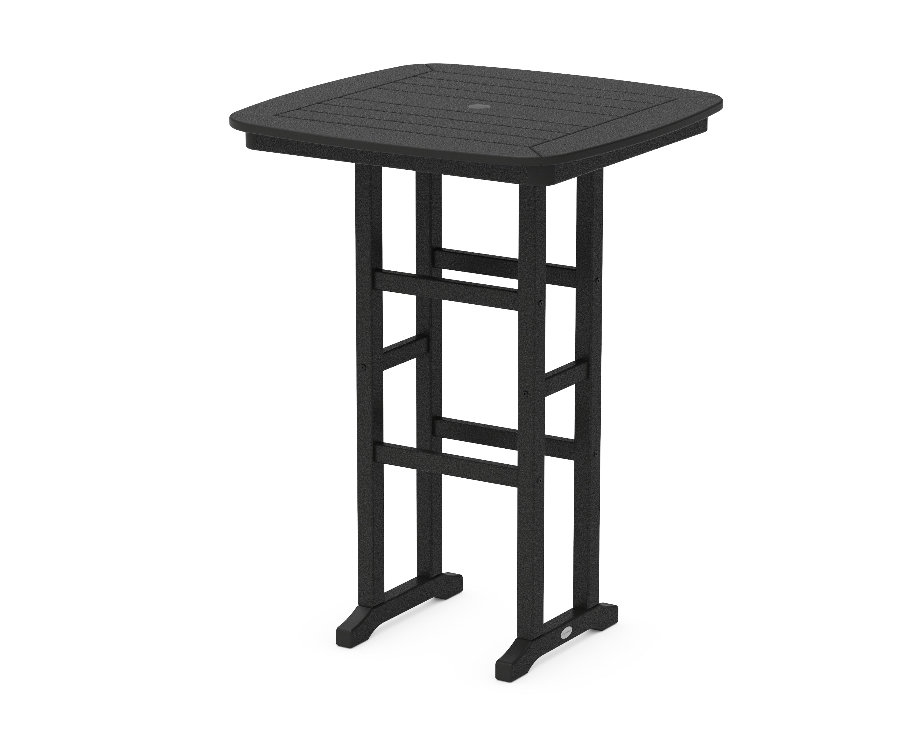 POLYWOOD® Nautical 31" Bar Table in Black