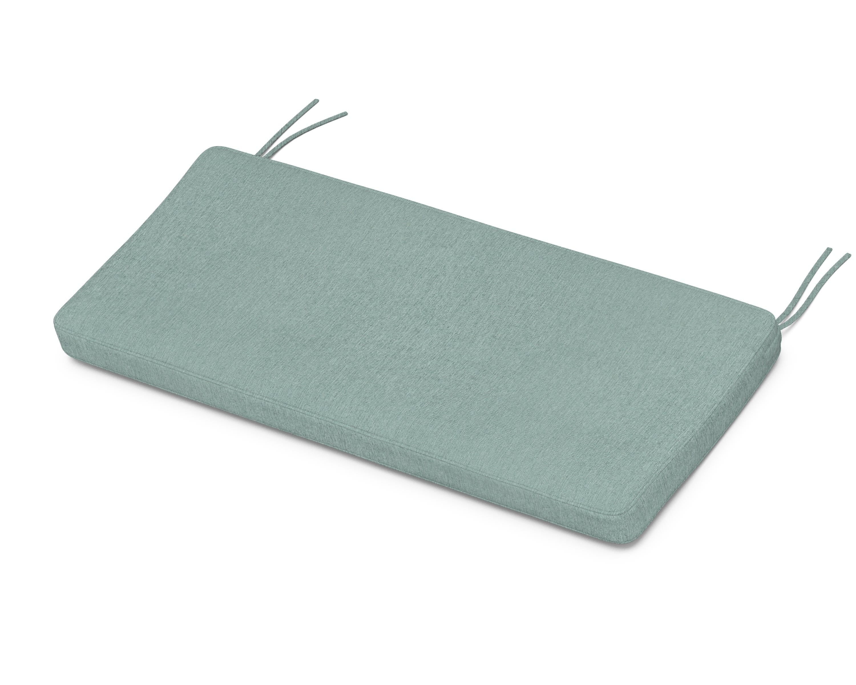 Martha Stewart by POLYWOOD® Chinoiserie Bench Seat Cushion in Glacier Spa