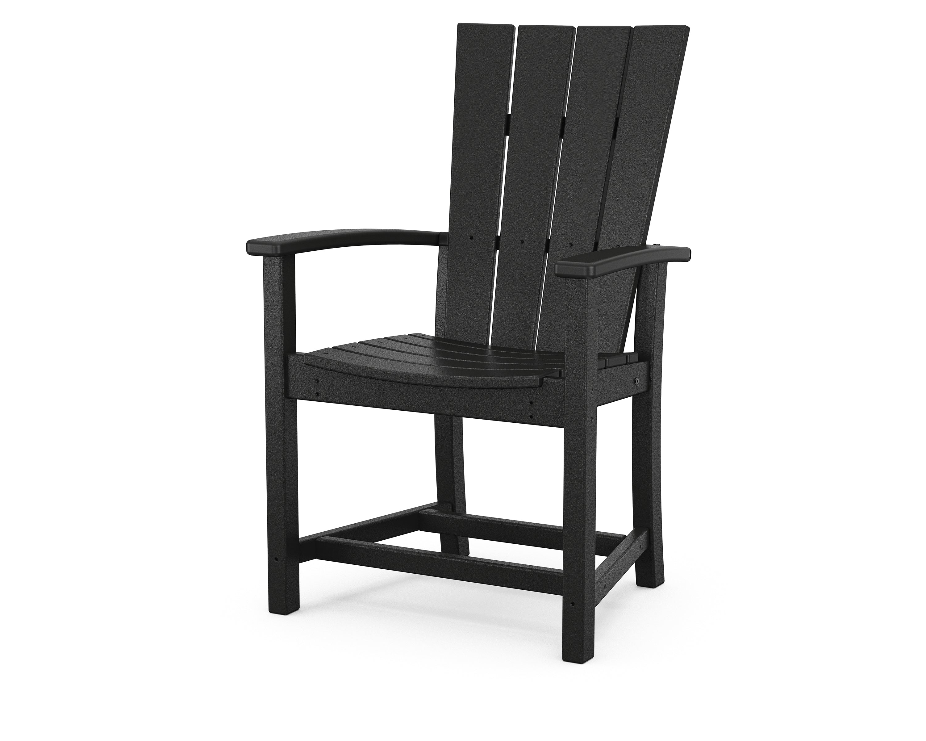 POLYWOOD® Quattro Adirondack Dining Chair in Black