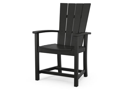 POLYWOOD® Quattro Adirondack Dining Chair in Black
