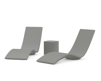 POLYWOOD® Laguna 3-Piece In-Pool Chaise Lounge Set in Slate Grey