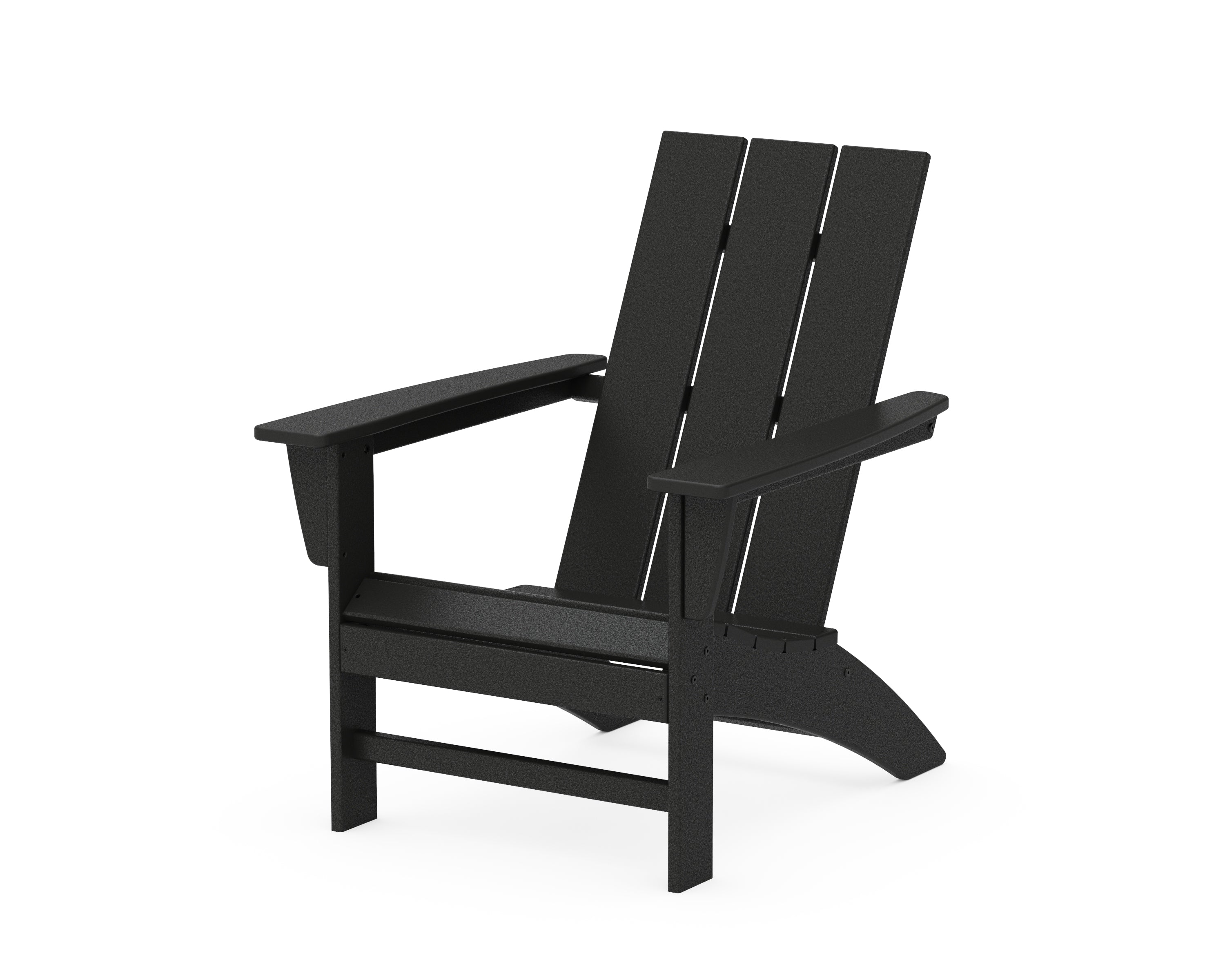 POLYWOOD® Modern Adirondack Chair in Black