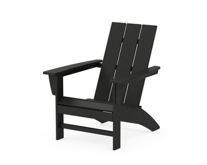 POLYWOOD® Modern Adirondack Chair in Black
