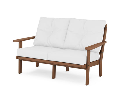 POLYWOOD® Mission Deep Seating Loveseat in Teak / Natural
