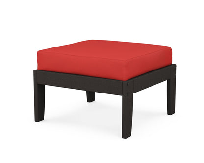 Unbranded Modular Ottoman - Classic in Vintage Coffee / Crimson Linen