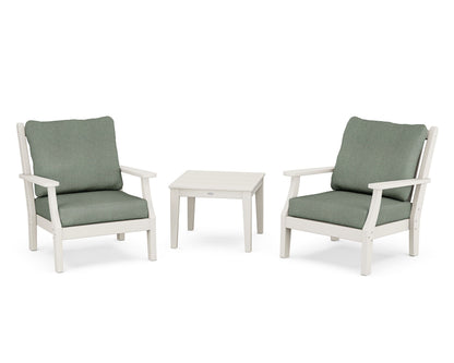 Country Living Wovendale 3-Piece Deep Seating Set in Sand / Cast Sage