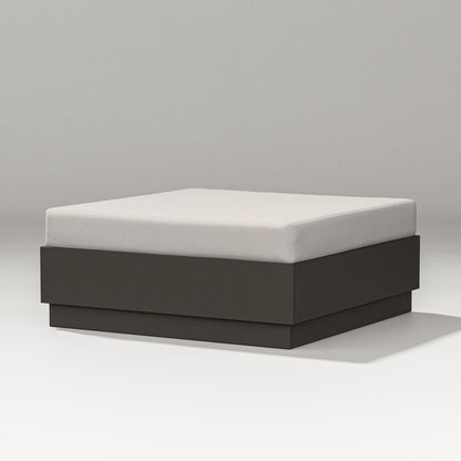 PW Designer Series Elevate Lounge Ottoman in Vintage Coffee / Cast Ash