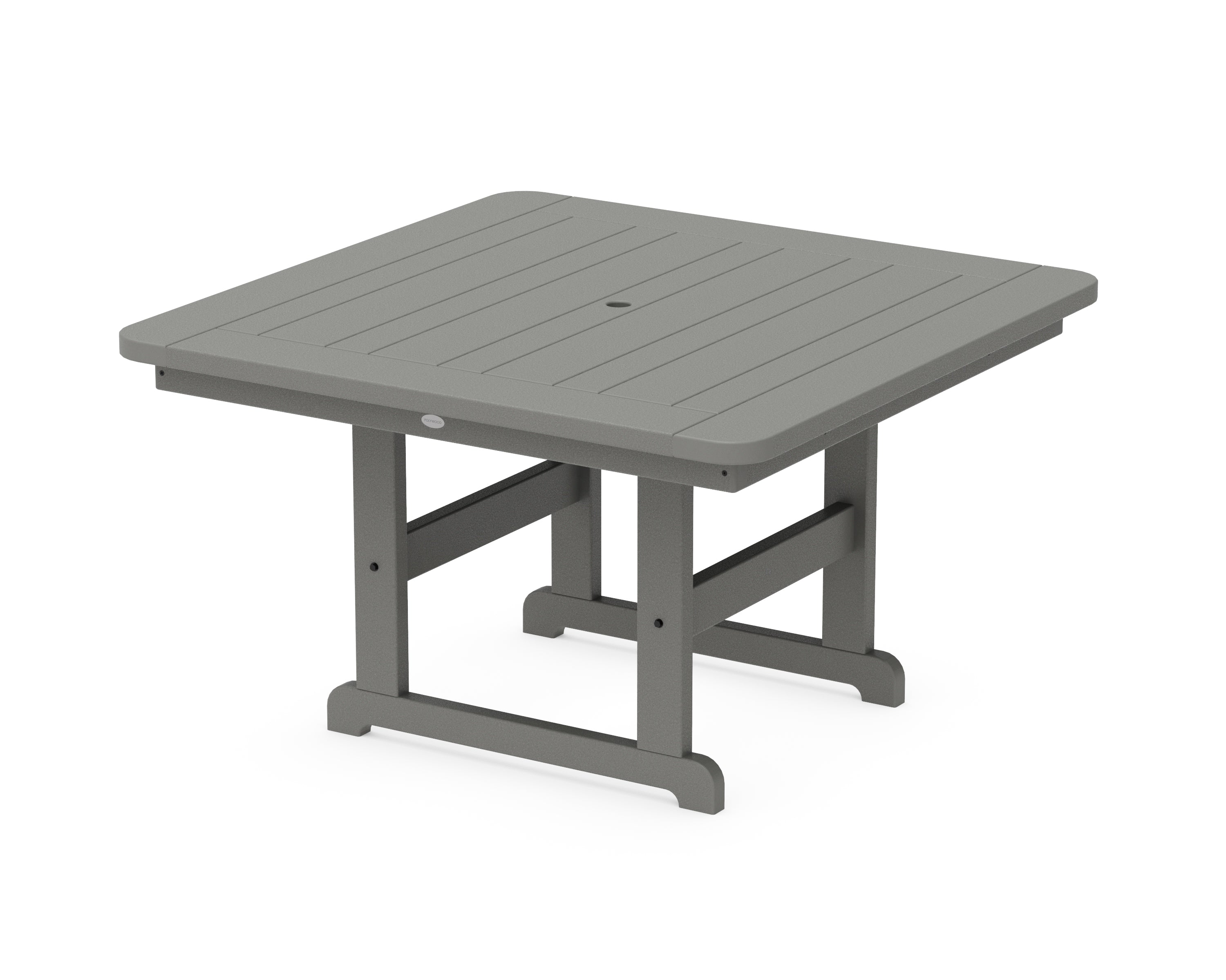 POLYWOOD® Park 48" Square Table in Slate Grey