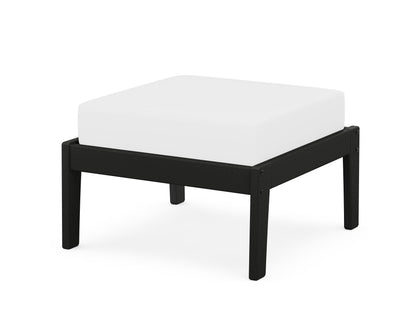 Unbranded Deep Seating Ottoman in Black / Natural