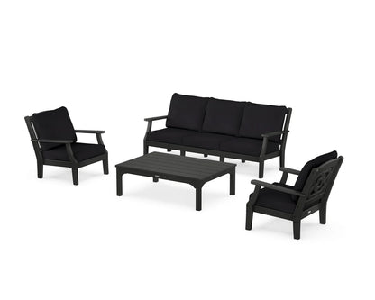 Chinoiserie 4-Piece Deep Seating Set with Sofa