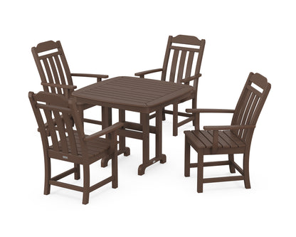 Country Living Cottage 5-Piece Dining Set in Mahogany