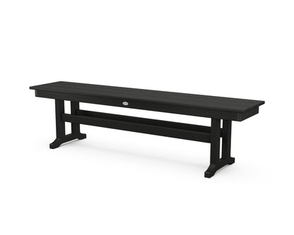 POLYWOOD® Farmhouse 65" Side Bench in Black