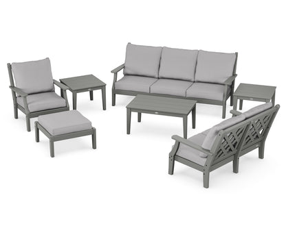 Country Living Wovendale 7-Piece Deep Seating Set in Slate Grey / Granite