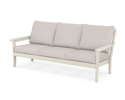 Country Living Cottage Deep Seating Sofa in Sand / Dune Burlap