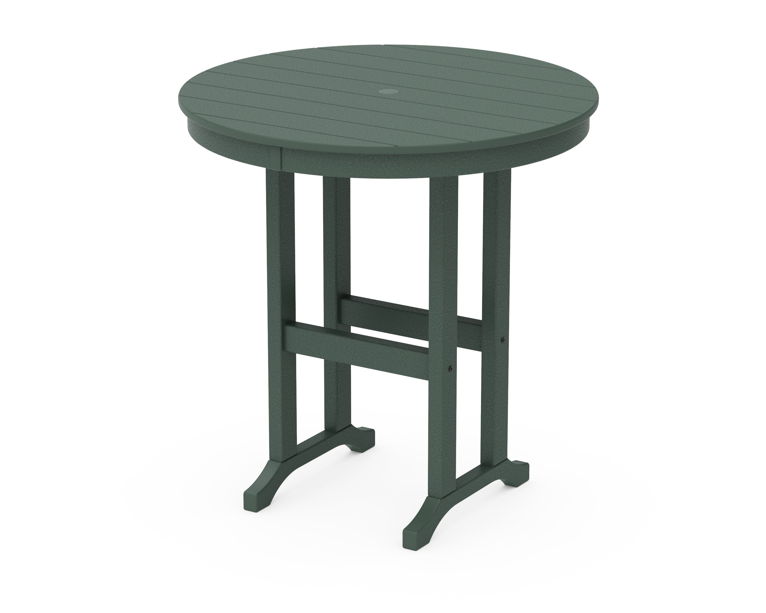 POLYWOOD® 36" Round Farmhouse Counter Table in Green