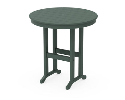 POLYWOOD® 36" Round Farmhouse Counter Table in Green
