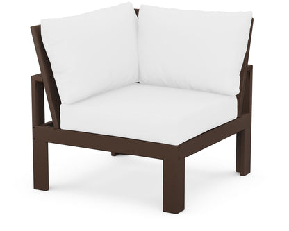 Unbranded Modular Corner Chair in Mahogany / Natural