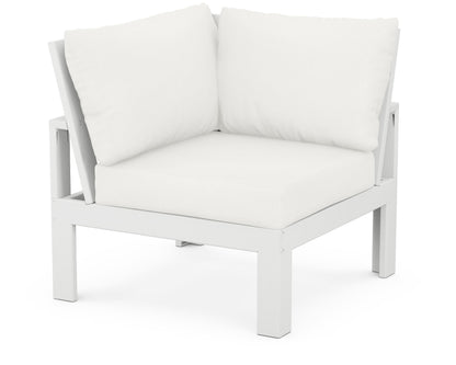 Unbranded Modular Corner Chair in White / Natural Linen
