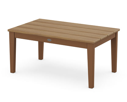 POLYWOOD® Newport 22" x 36" Coffee Table in Teak / Natural