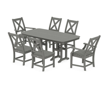 POLYWOOD® Braxton 7-Piece Dining Set in Slate Grey