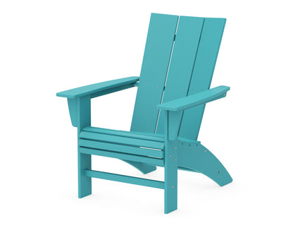 POLYWOOD® Modern Curveback Adirondack Chair in Aruba