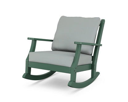 Country Living Wovendale Deep Seating Rocking Chair in Green / Spa