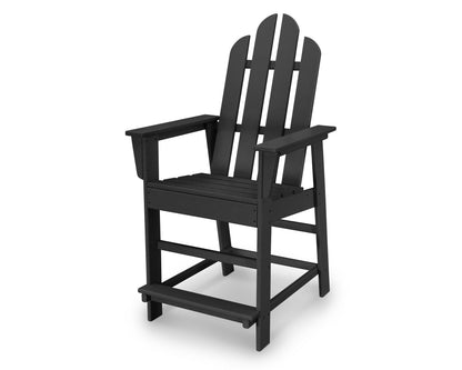 POLYWOOD® Long Island Counter Chair in Black