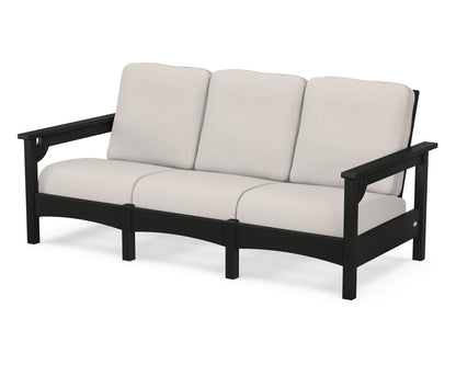 POLYWOOD® Club Sofa in Black / Cast Ash
